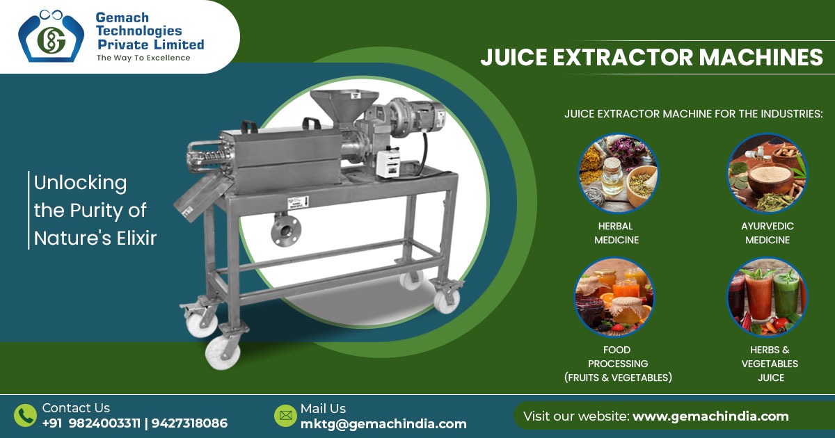 Industrial Juice Extractor Machine Manufacturer in Kerala