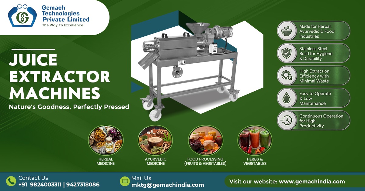 Top Quality Juice Extractor Machines In Madhya Pradesh