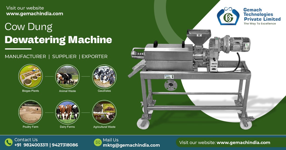 Cow Dung Solid-Liquid Separator Machine In Madhya Pradesh | GTPL