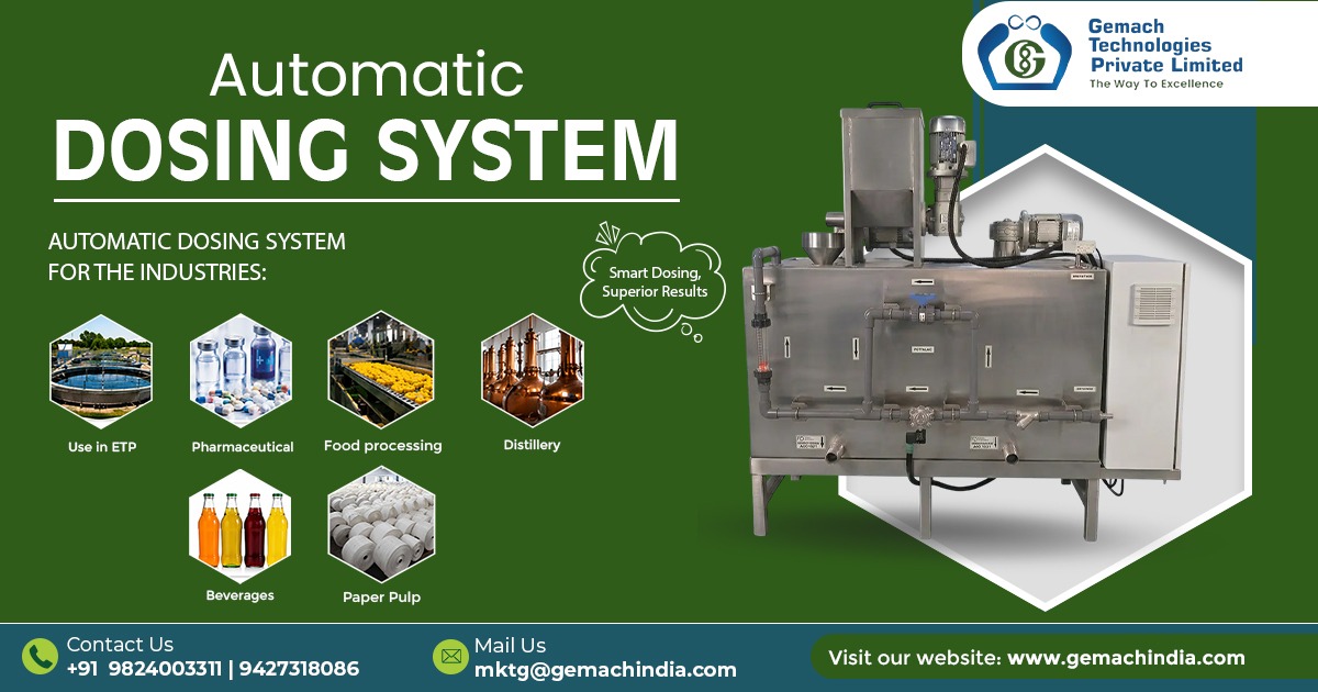 Advanced Automatic Dosing System Supplier In Rajasthan