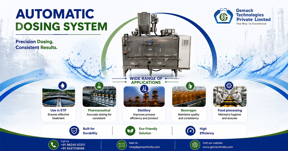 Automatic Liquid Dosing System to Reduce Chemical Waste | Gemach Technologies