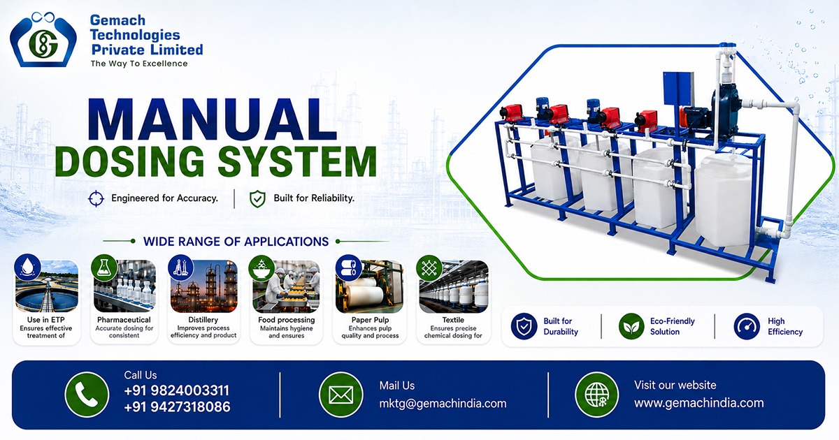 Reliable Chemical Dosing Systems for Industrial Operations | Gemach Technologies