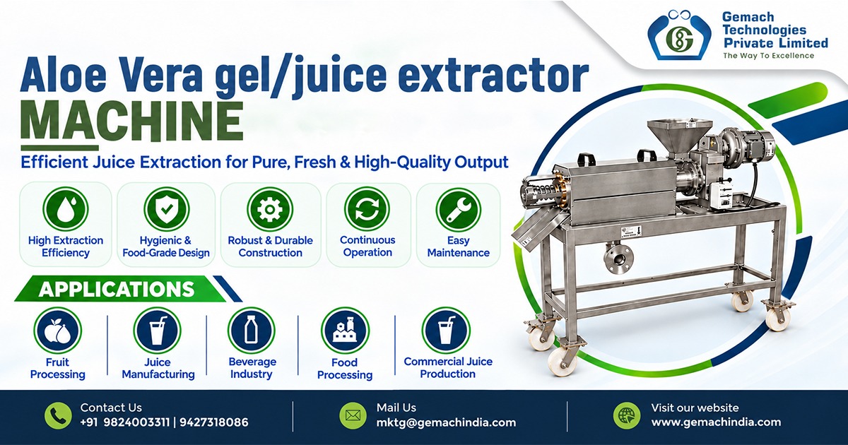 Aloe Vera Juice Processing